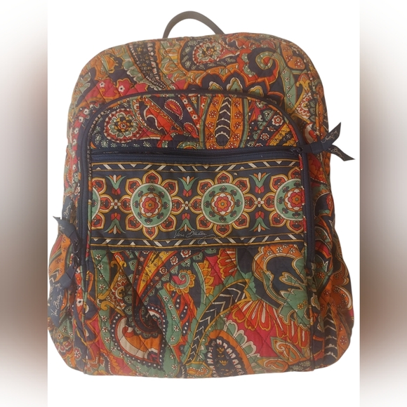 Vera Bradley Handbags - Vera Bradley Multicolor Floral And Paisley Backpack